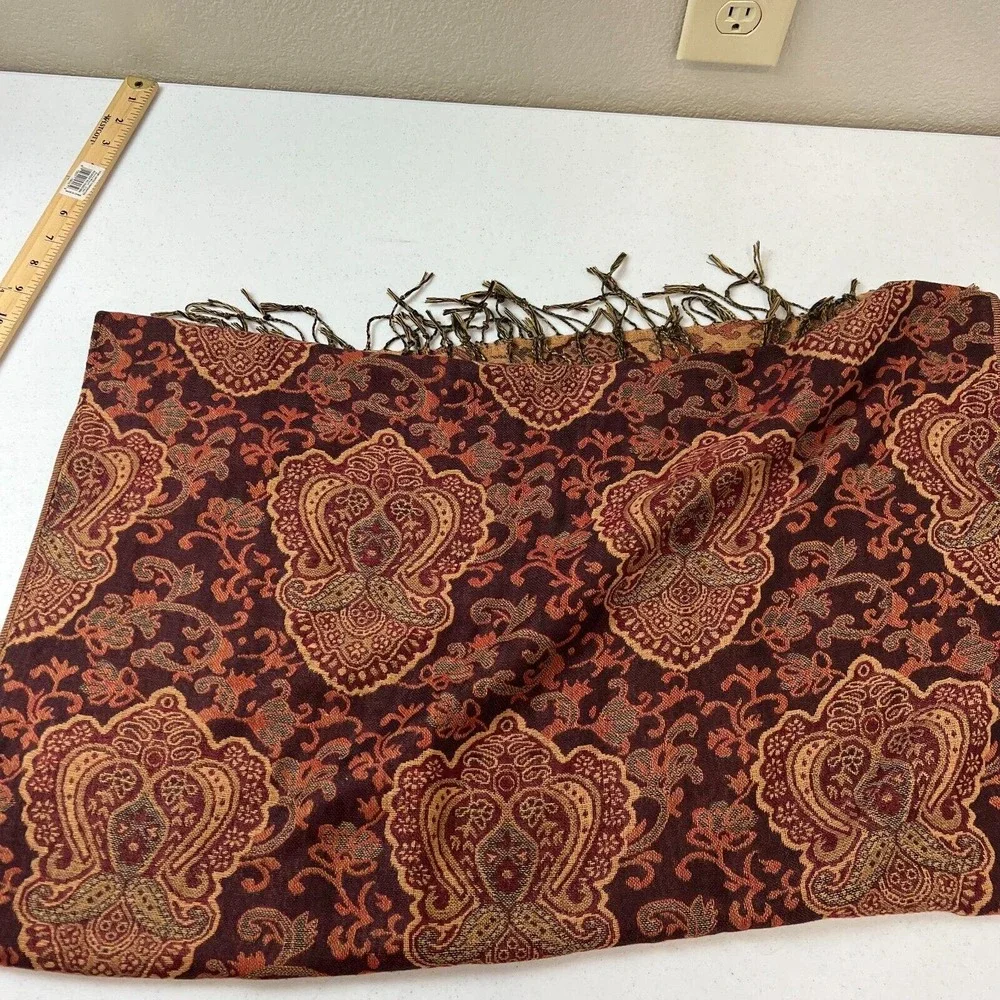 Fashion Outlined‎ Pashmina Paisley Scarf Shawl Wrap Multicolor One Size